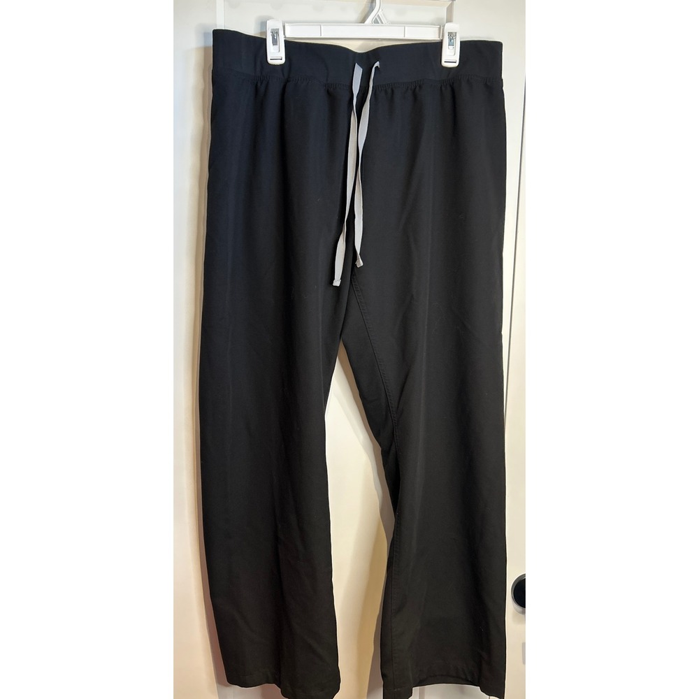 FIGS Technical Collection Black Scrub Pants Womens XXL Straight Leg 1000210